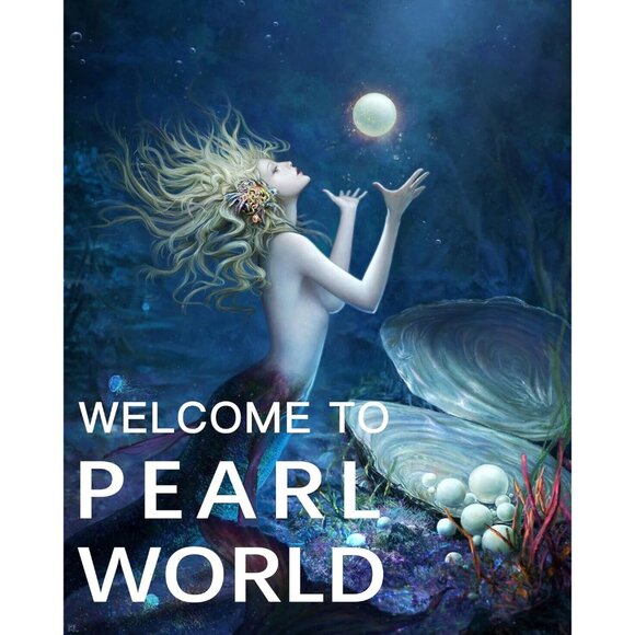 Genuine Pearl Necklace with Smiley Face Beads - Unisex 20" Adjustable Choker - Picture 2 of 7